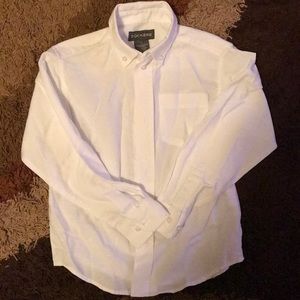 White long sleeve button up shirt